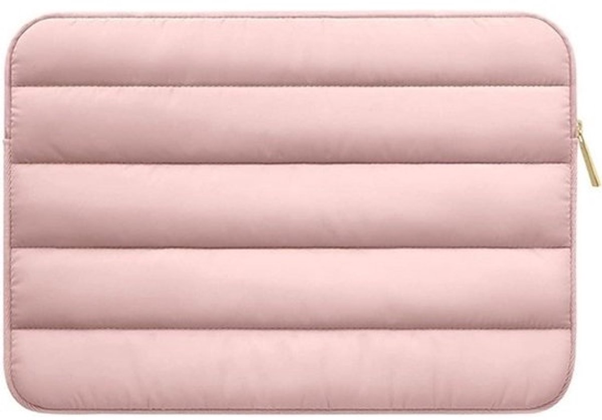 Waterdichte Laptoptas Roze 15.6 Inch - 4-laags Puffer Beschermhoes