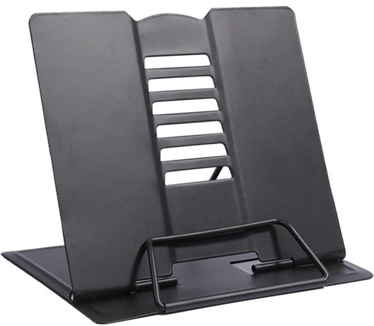 Boekenstandaard voor comfortabel lezen in bed, verstelbaar metalen leesrek, verminderen vermoeidheid, perfect voor kantoor en thuis