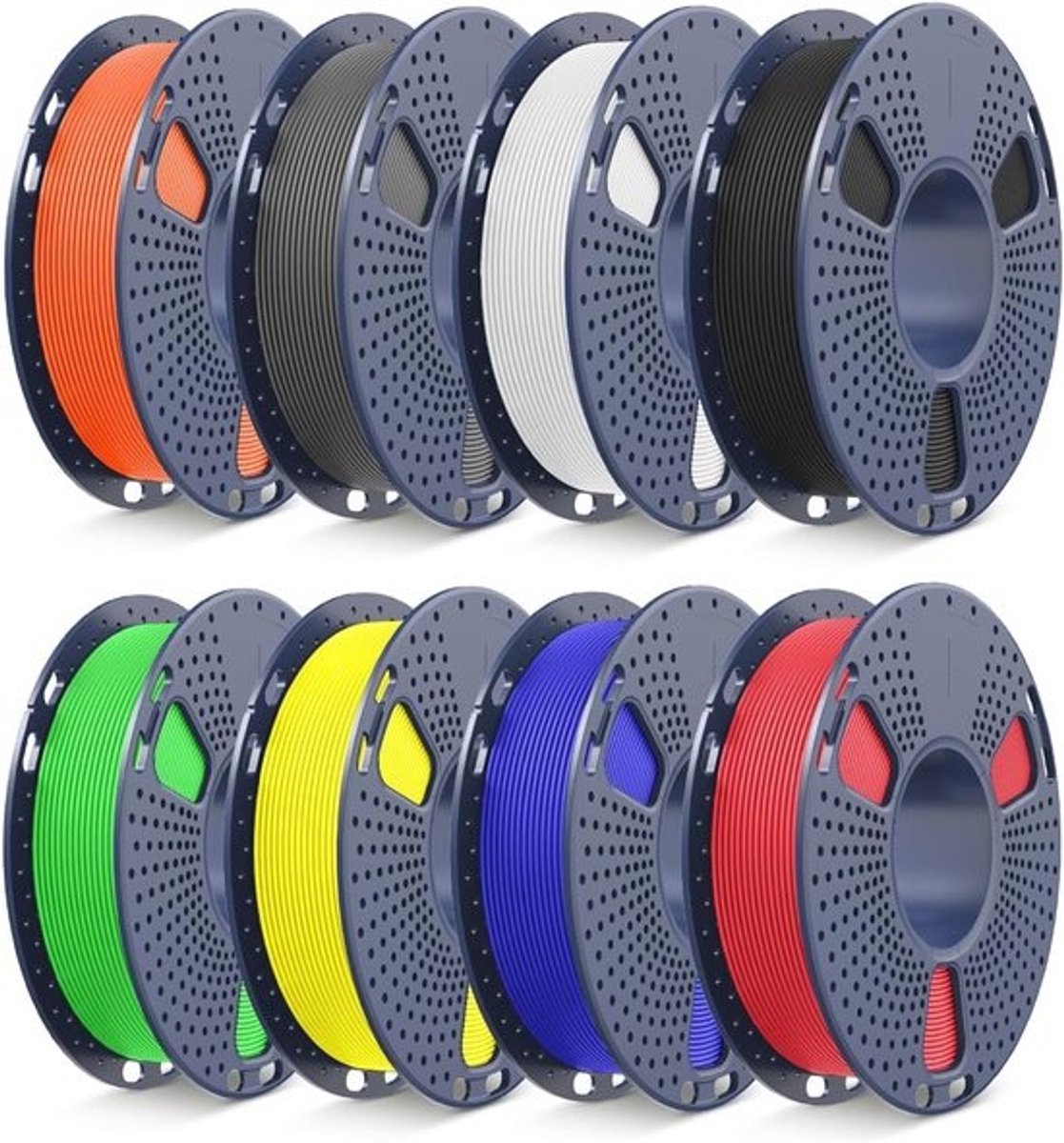 Hoge Snelheid 3D-Printer PETG Filament - Veelkleurig 1,75mm - 8 Rollen 0,25kg - Totaal 2KG