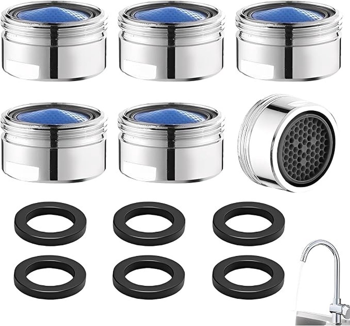 Beluchter set voor kranen M22 - 6 stuks