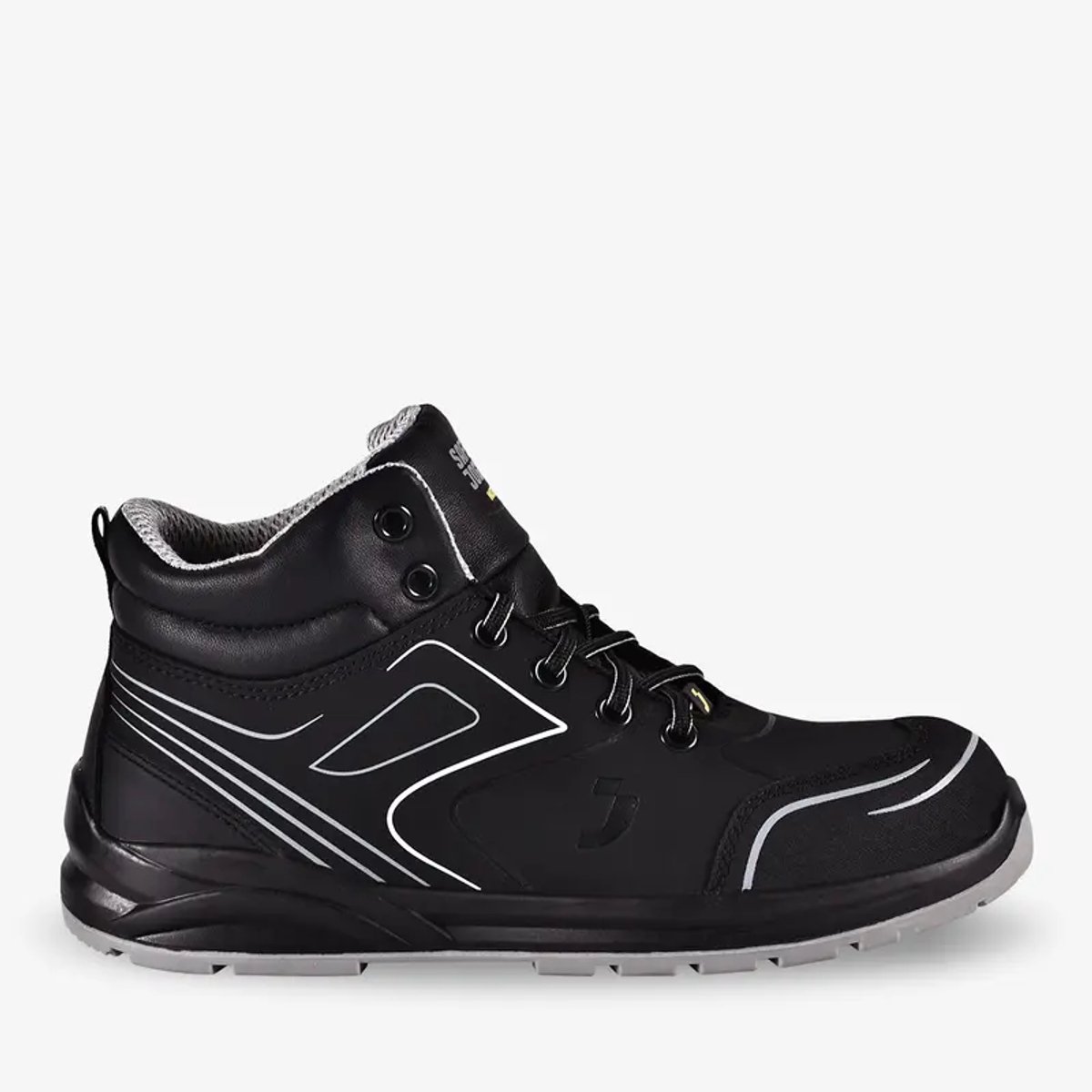 Safety Jogger Cador S3 HOGE Veiligheidsschoen SlipvastSRC-ESD-Waterproof Zwart - Maat 35