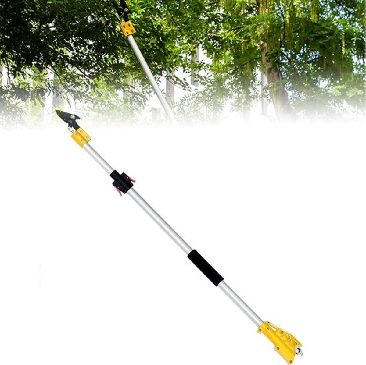 Takkenschaar Uitschuifbaar - Snoeischaar Lange Steel - Precisie Tuinieren - Lichtgewicht Aluminium Handgreep - 19-28 Meter
