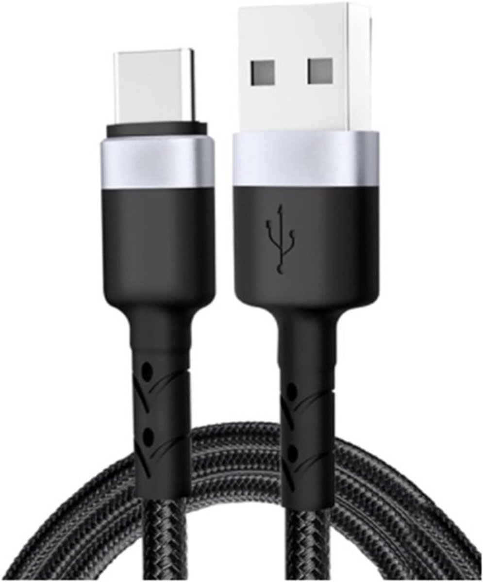 Digitale Datakabel - Oplaadkabel - Snel Laden - Versterkte Connectoren - 25cm Lengte - Zwart