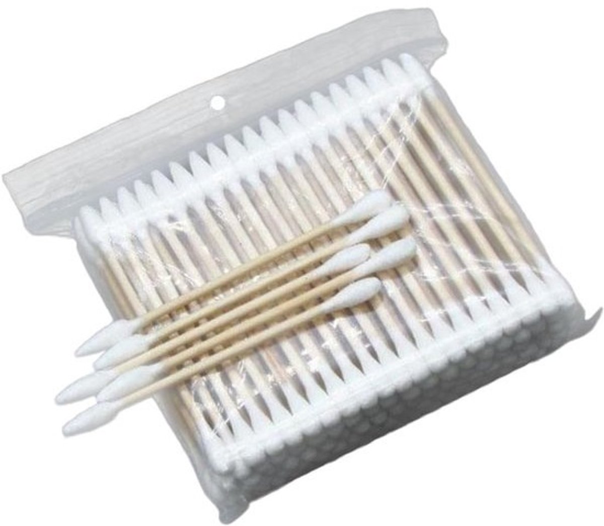 Wattenstaafjes 400 Stuks - Make-up en Babyverzorging - Multifunctioneel Gebruik - Dubbele Kop Ontwerp - 76 cm Lengte - Niet Gespecificeerd