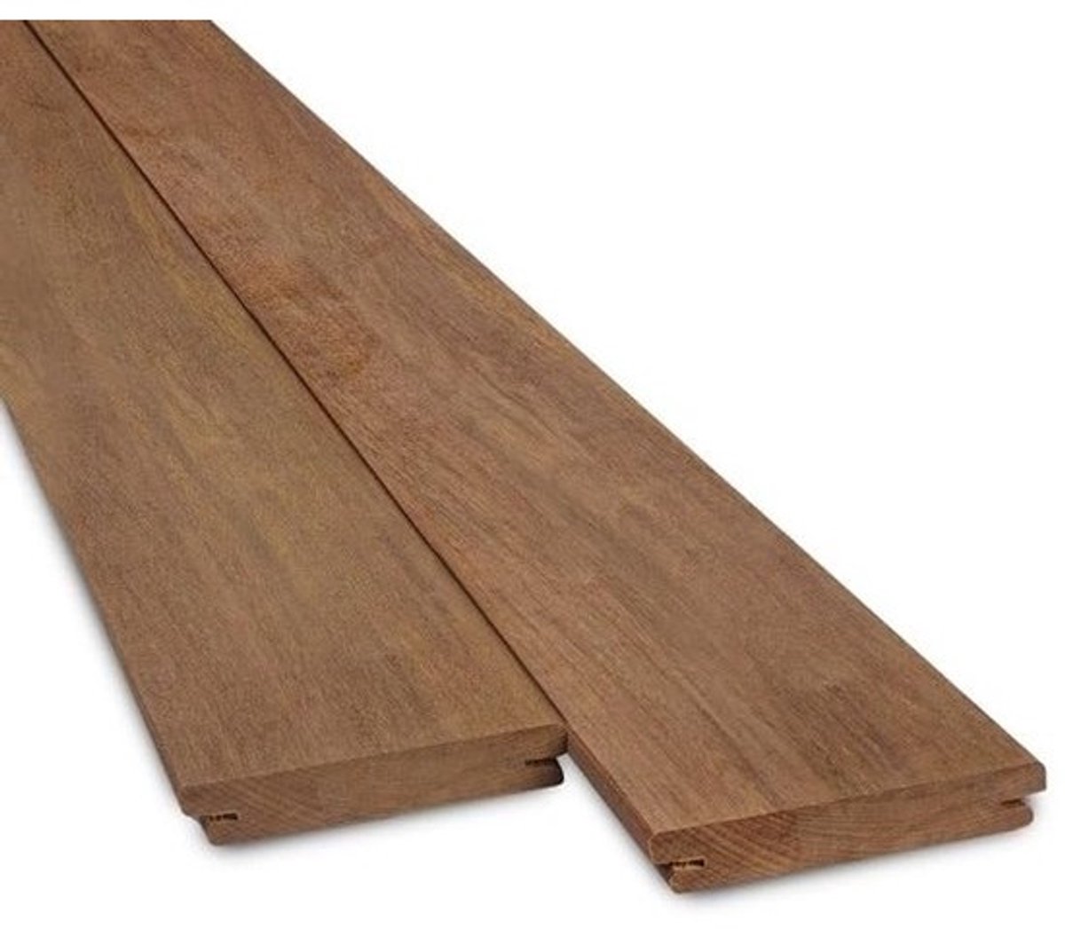 Houten Terrasplank - Vlonderplank Hardhout - Buiten Terras Aanleggen - FAS Kwaliteit - 21 x 90 x 1500mm - Bruin