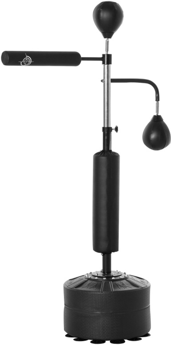 MODFU - Boksmachine - 3-In-1 - Verstelbare Hoogte 160-230 Cm - Zwart - Staal
