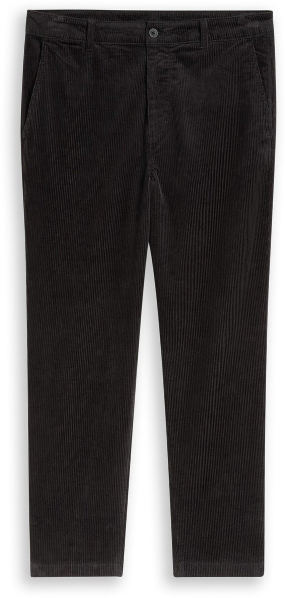 Tom Tailor Denim - Relaxed fit corduroybroek - Maat L - coal grey