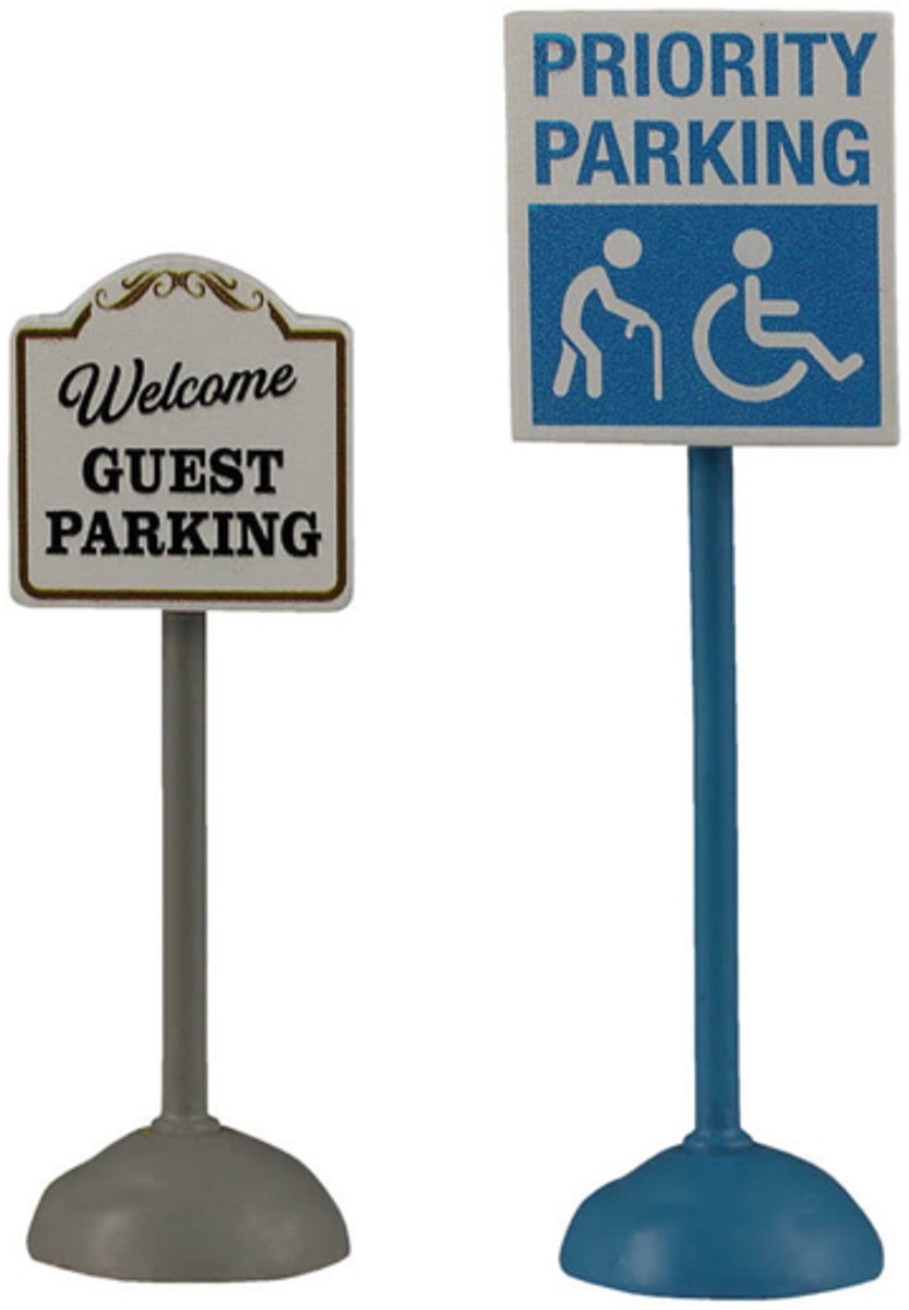 Lemax - Parking Signs - Set van 2