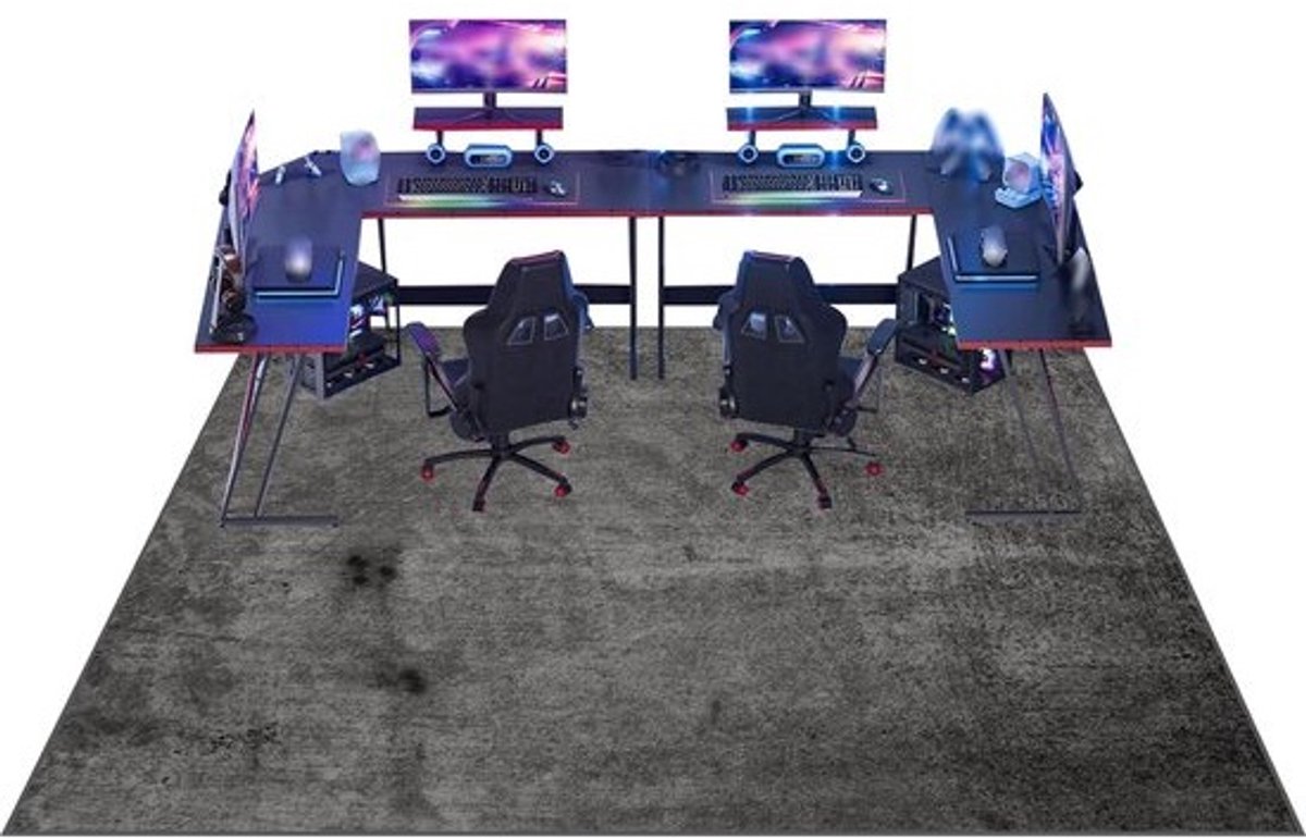 Vloermat Bureaustoel - Gamingmat Stoelmat - Vloer Beschermen - Antislip TPR Onderkant - 120 x 180 cm