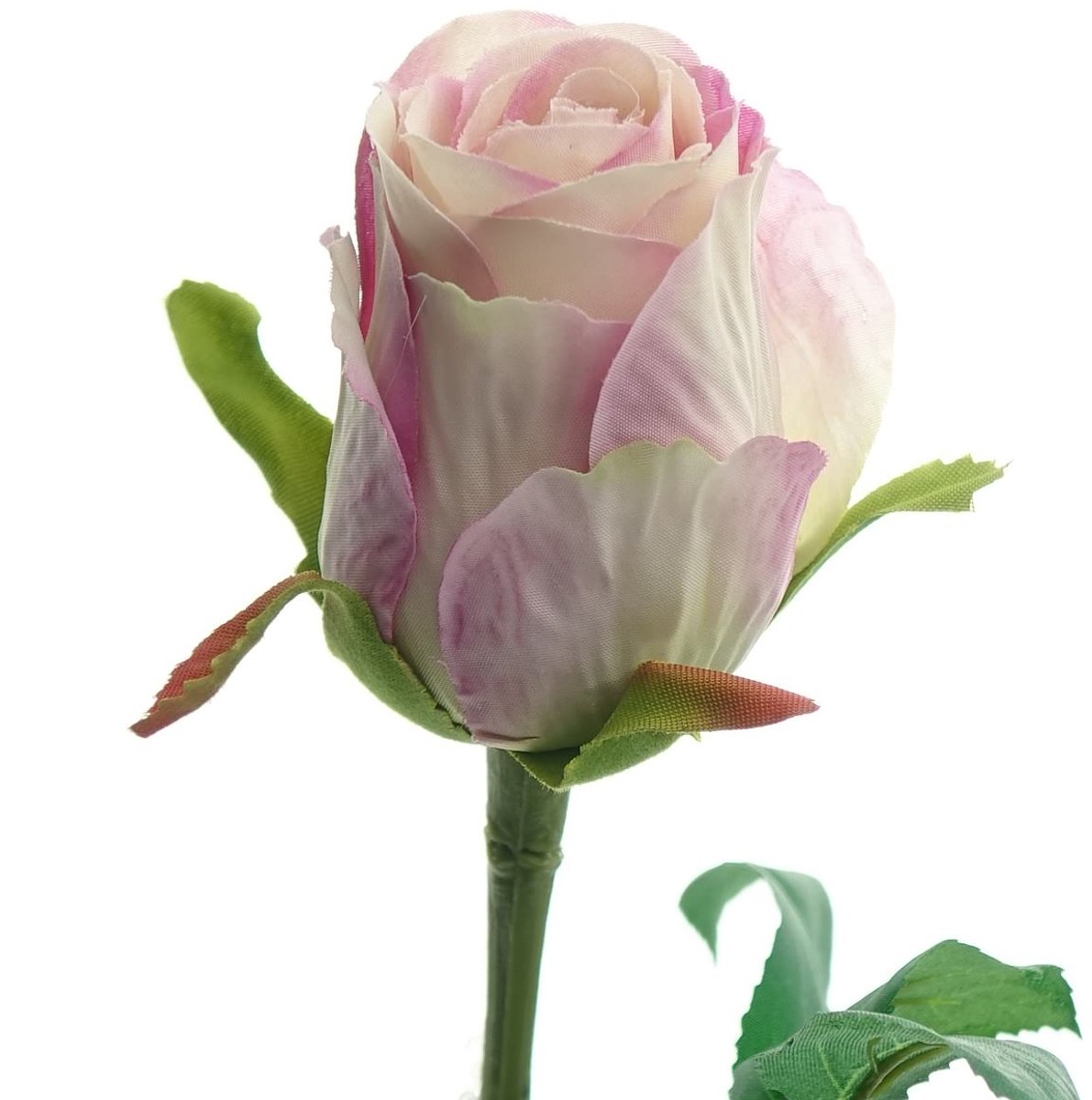 Gasper Roos Roze-Crème-Wit 45 cm - Kunstbloemen