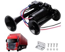 Super Luide Luchthoorn voor Voertuigen - 12V, 600 dB, Dubbel Tuba Design