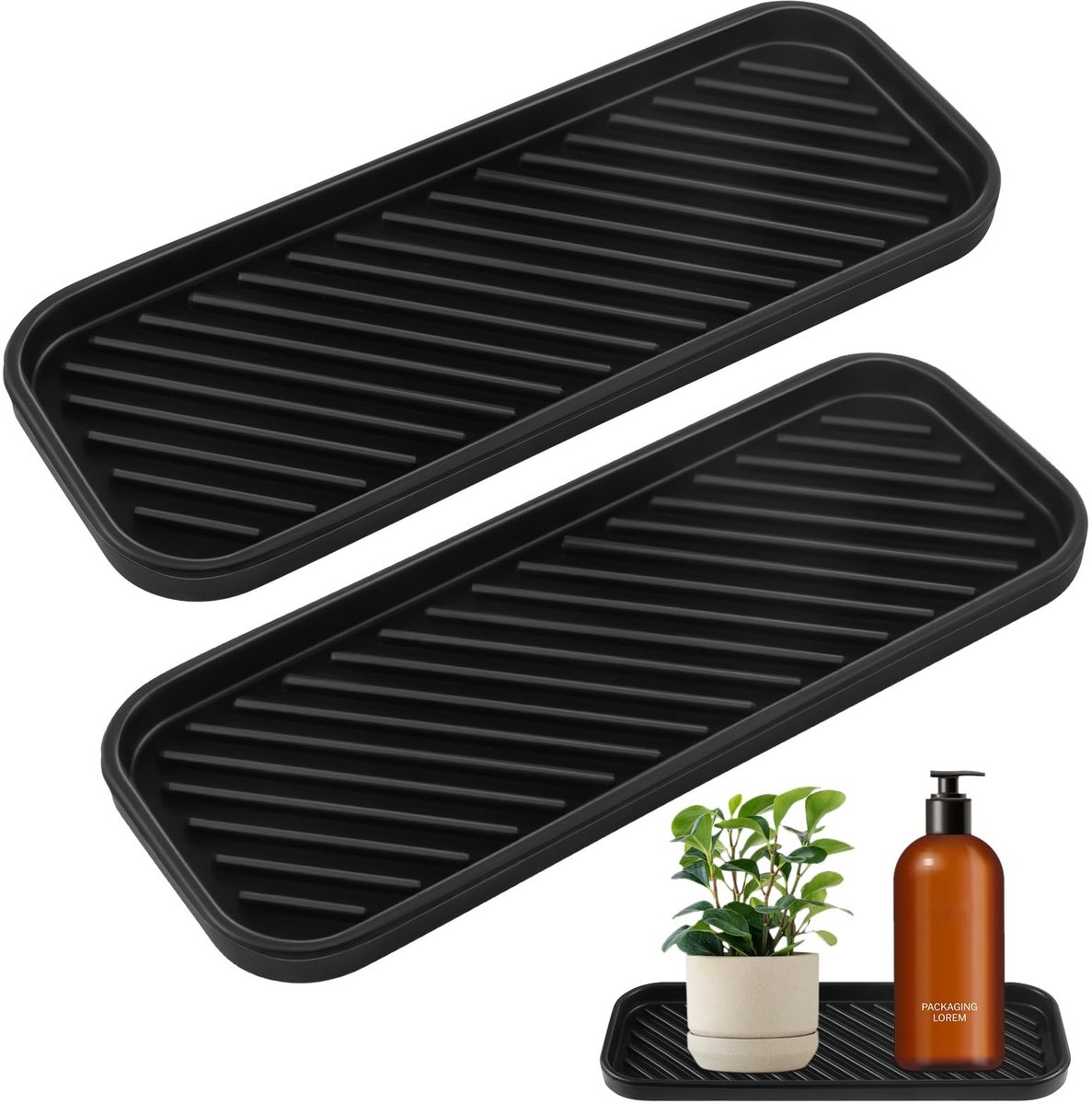 Siliconen Spoelbak Organizer - Sponshouder - Voor de Keuken - 2 stuks