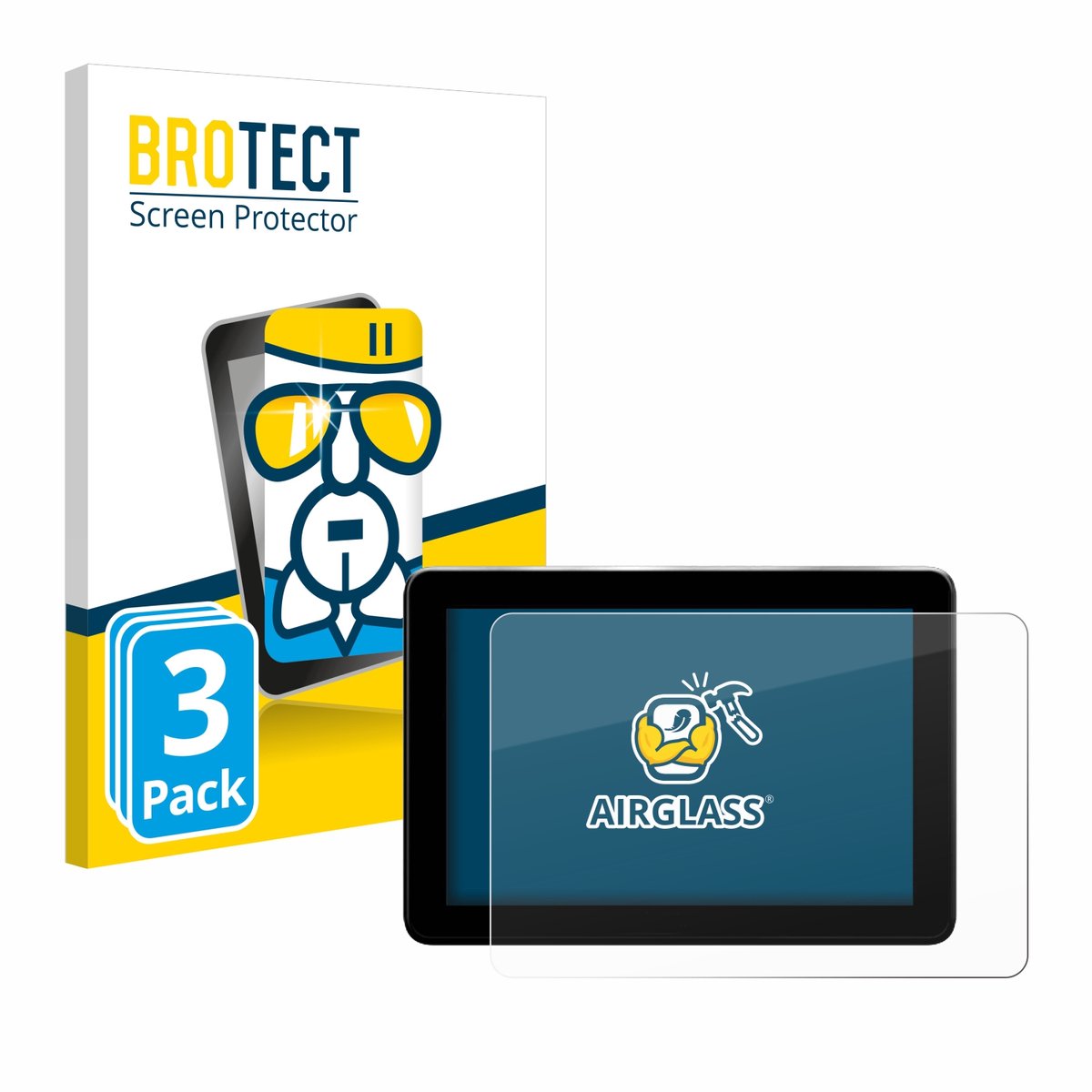 Screenprotector 3 Stuks voor Trimble GFX-1060 Beschermglas transparant