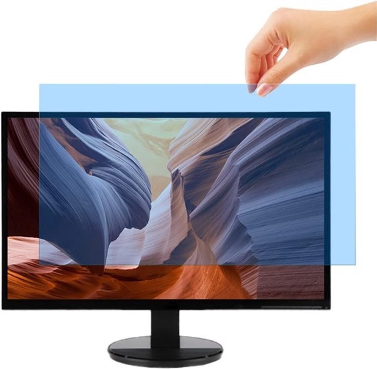 Verwijderbare Anti Blauw Licht & Anti-Glare Screen Protector voor 23 Inch Desktop Monitor
