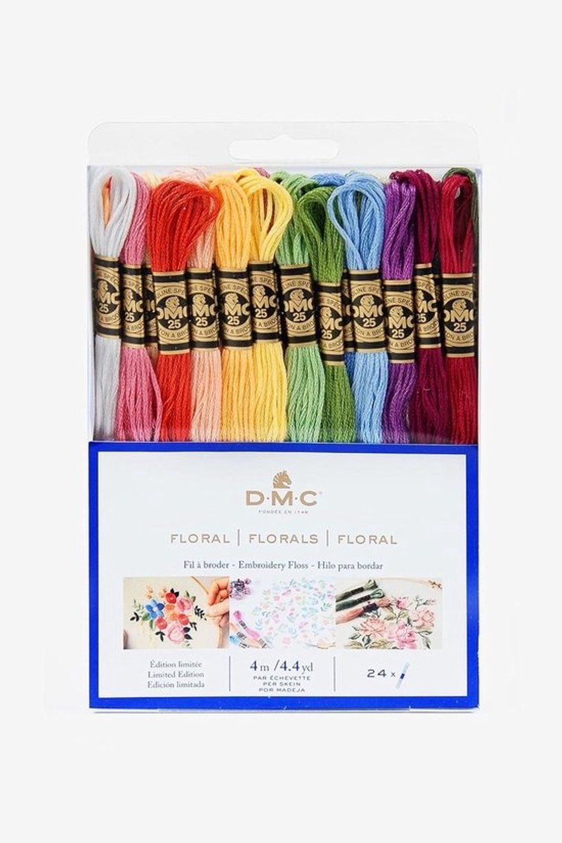DMC - Speciaal garen 117MC � kleur bloemen, 100% katoen � 24 strengen � 4 m | borduurgaren, ideaal voor kruissteek, Braziliaanse armband, knutselen