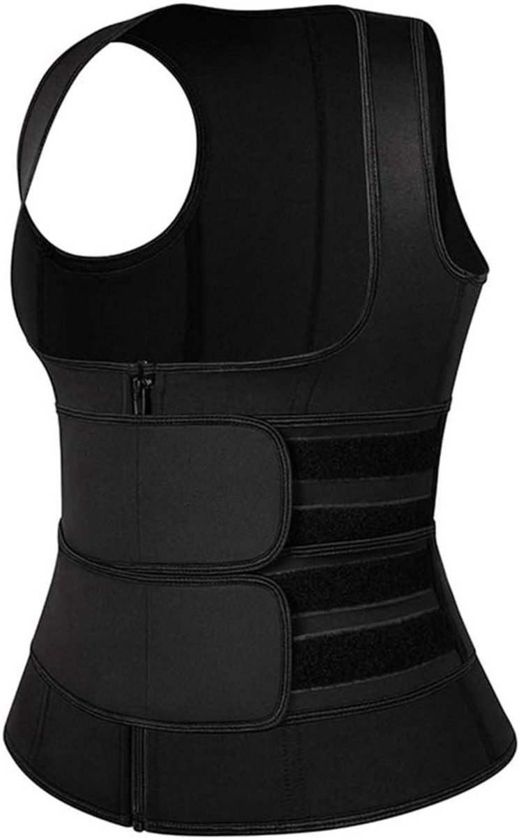 Taille Trainer Corset Vest voor Vrouwen met Rits en Verstelbare Bandjes voor Gewichtsverlies