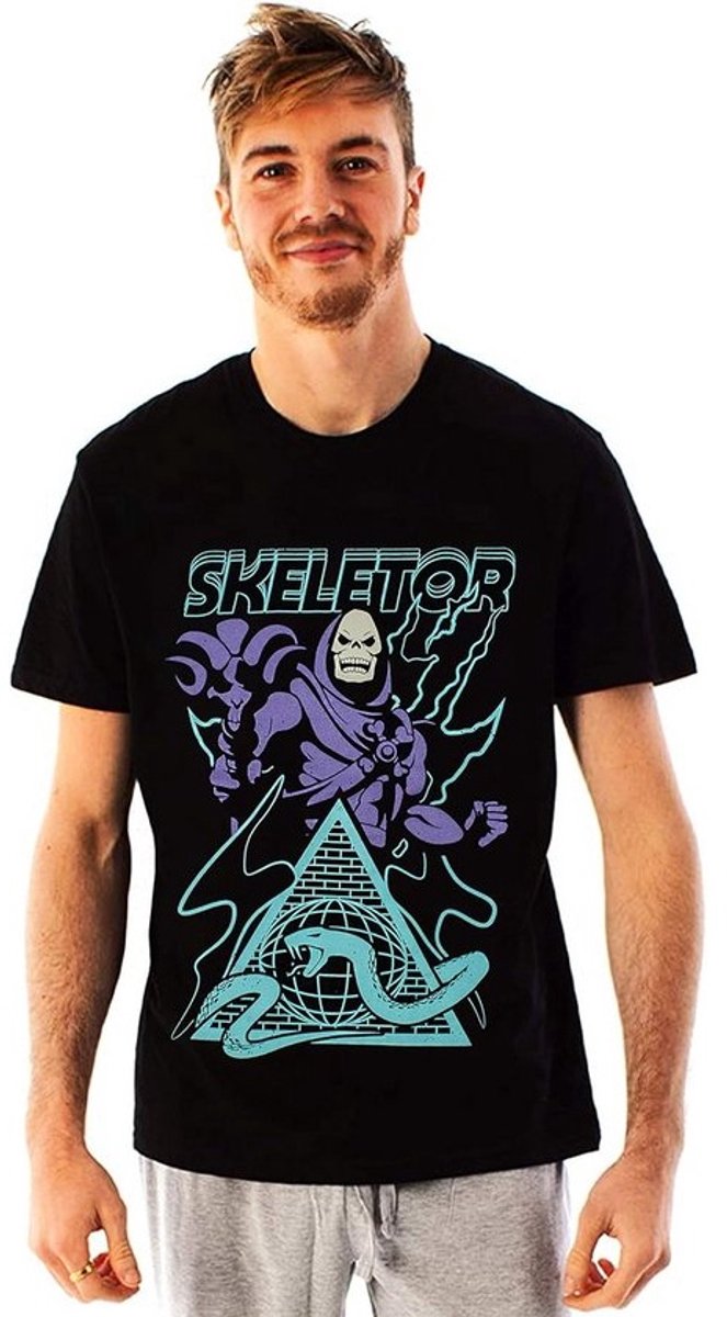 Skeletor T-Shirt voor Heren - Zwart Masters van het Universum Superheld Schurk Shirt