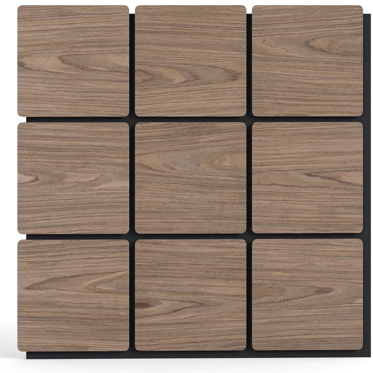 SureDeal® - Woondecoratie - 4-delige Geluidsabsorberende Wandpanelen - 62x62x1,8 cm - Naturel