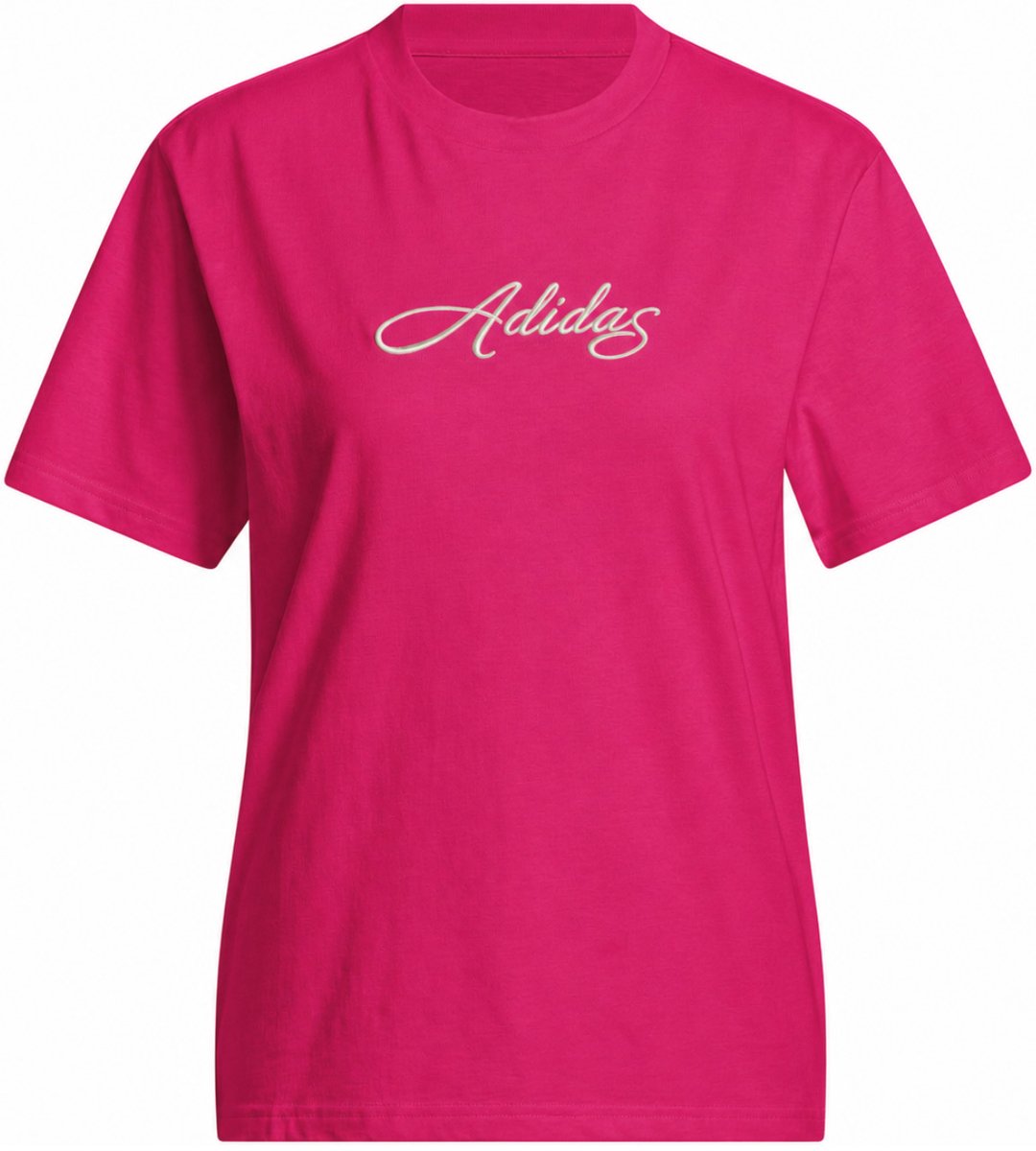 adidas T-shirt Dames Cursive Wordmark Graphic Paars