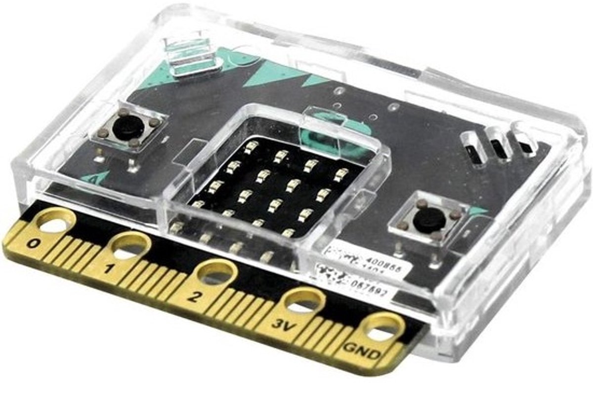 Behuizing voor micro:bit - Ontwikkelbord Bescherming - Elektronica Projecten - Transparant Ontwerp - Helder