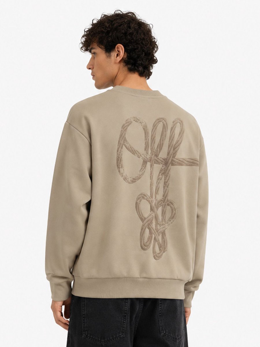 Rope flow crewneck