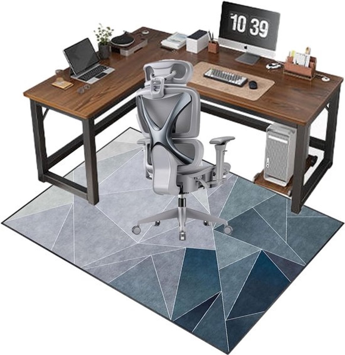 Stoelmat Bureau - Vloerbeschermer Tapijt - Beschermt Vloeren - Antislip Onderkant - 90 x 120 cm - Transparant