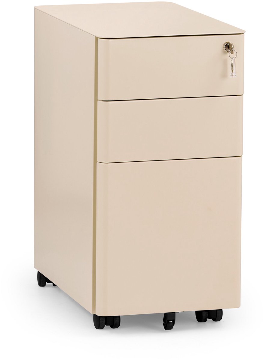 Rolcontainer COLOR I metaal beige hjh OFFICE