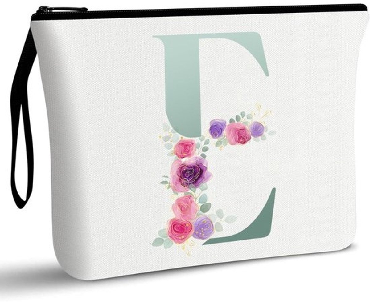 Gepersonaliseerde make-uptas voor vrouwen als cadeau - Canvas toilettas voor verjaardag, moederdag en meer