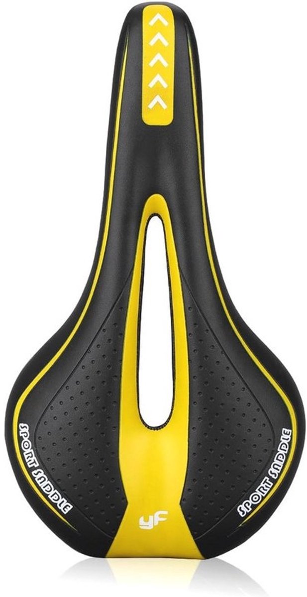 Mountainbike Zadel met Geheugenschuim en Centrale Verlichting - Comfortabel Fietszadel voor Race- en Mountainbikes