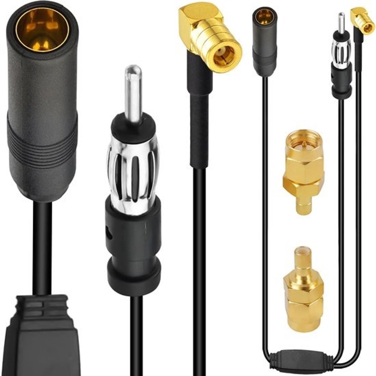 Actieve DAB AM FM Antennesplitter voor Auto Radio Adapter met Signaal Versterker