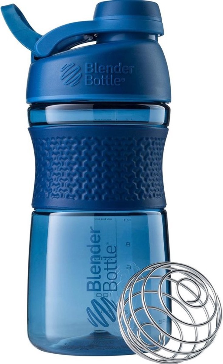 Sport Shaker Beker 590ml Met RVS Garde voor Eiwitshakes en Smoothies