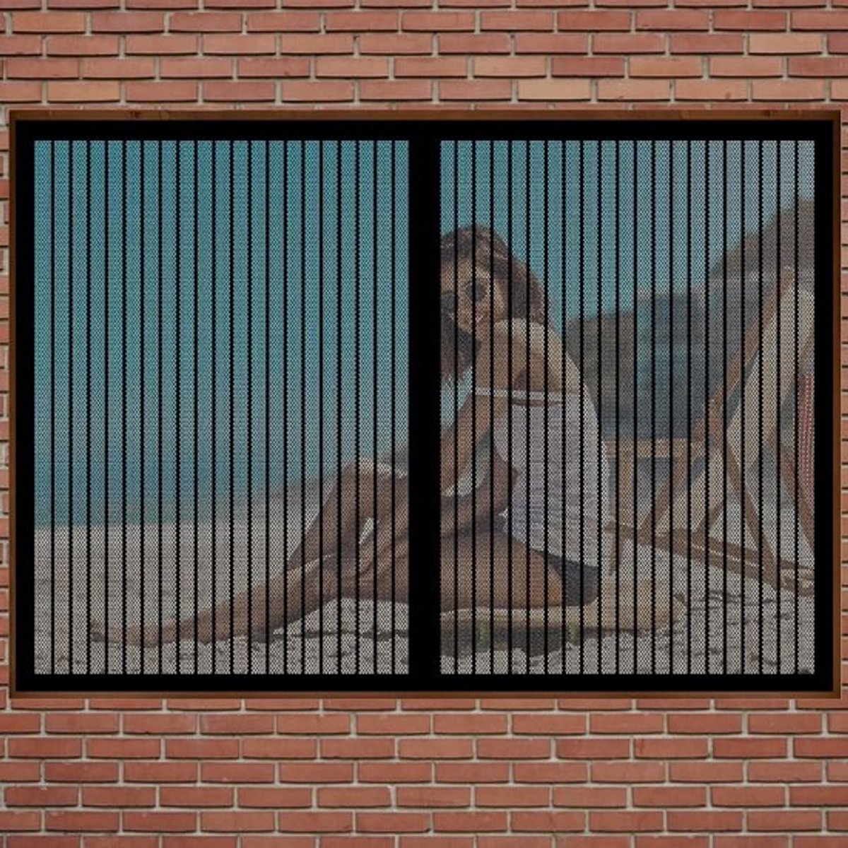 Magnetisch Vliegengordijn 95x190 cm Hordeur Zonder Boren voor Balkondeur en Patio - Zwart