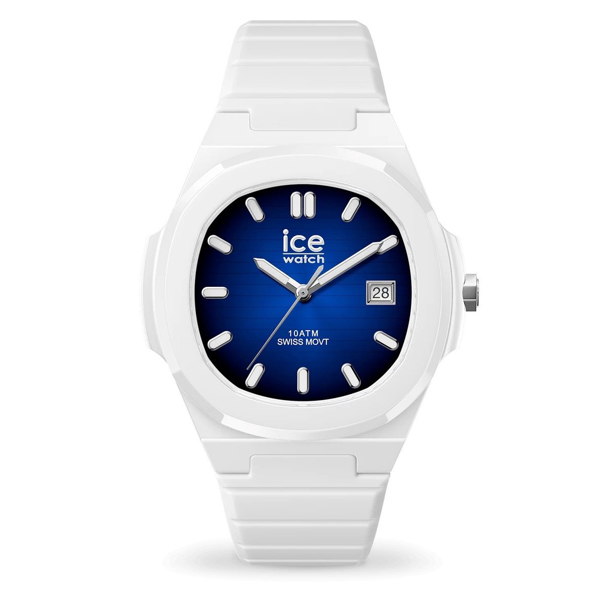 Ice Watch ICE power - PW7 - White - Blue radial 025964 Horloge - Siliconen - Wit - Ø 43 mm