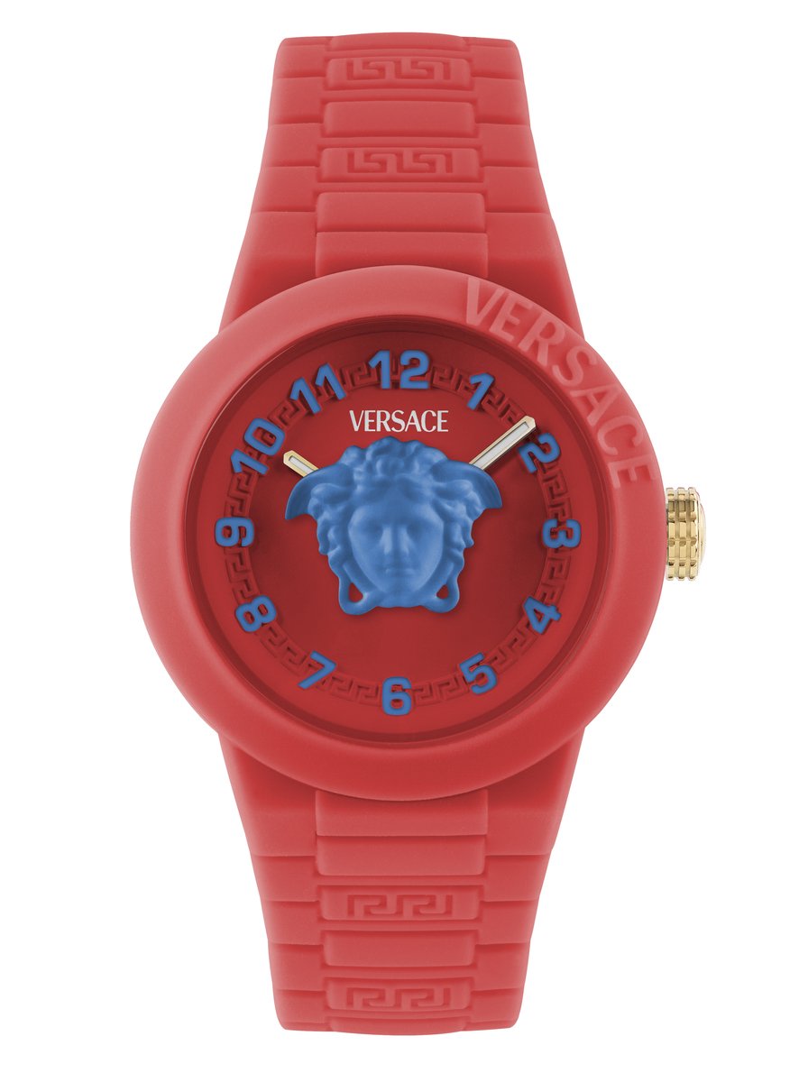 Versace V-Pop VE5S00326 Horloge - Siliconen - Rood - Ø 34 mm