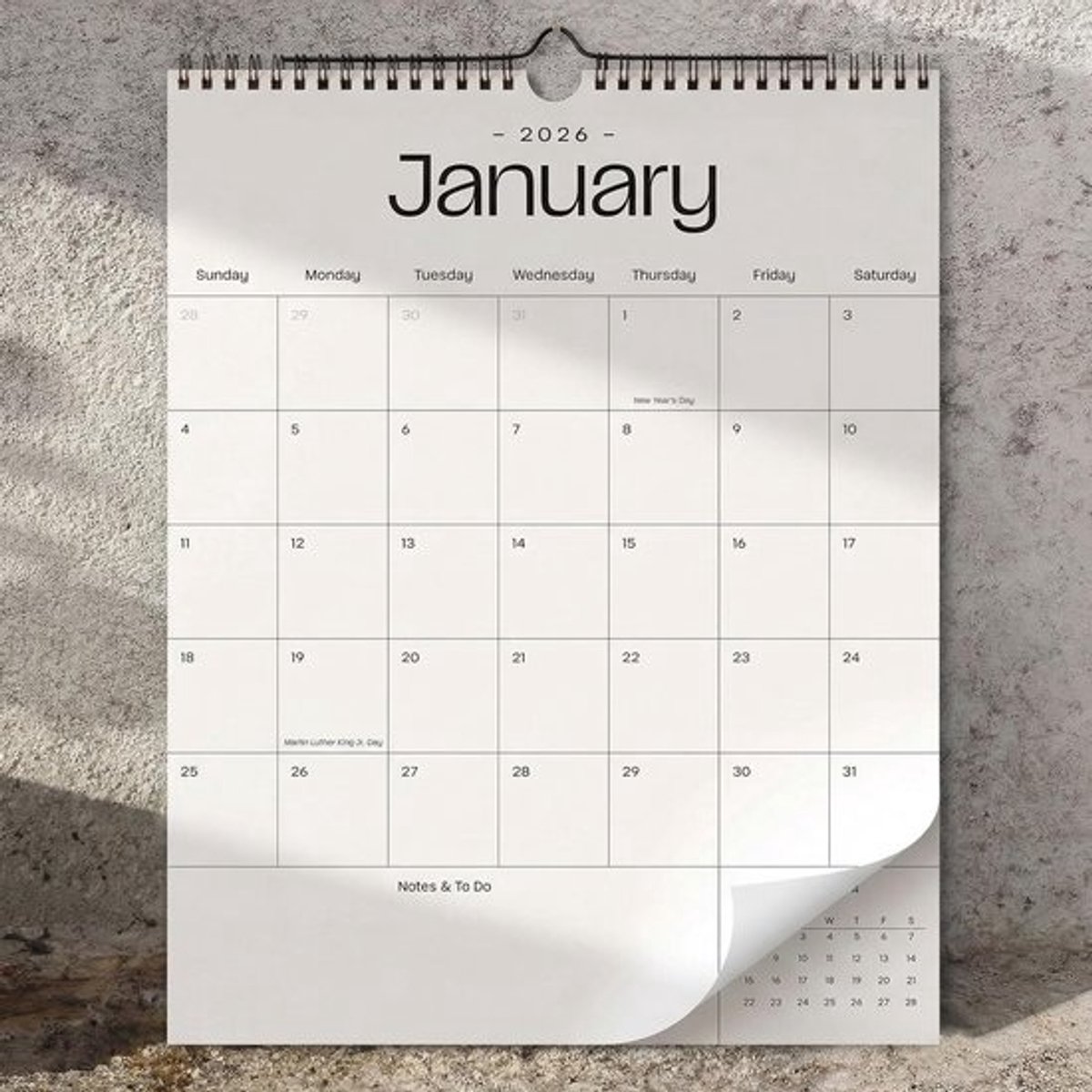 Wandkalender 2026-2027 voor Kantoorplanning - Groot Formaat Jaaroverzicht