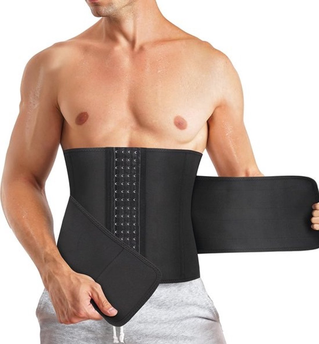 Verstelbare Neopreen Buikweggordel voor Heren - Taille Trainer voor Sport en Fitness