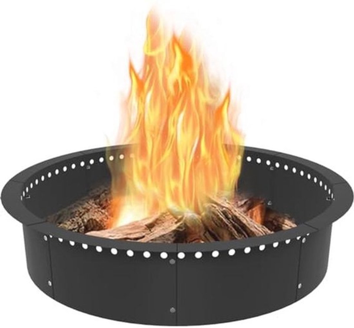 Rookloze vuurkorf voor buiten, zware uitvoering, met ventilatie, ideaal voor DIY projecten