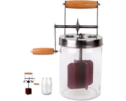 Handmatige Boter Churner - Boter maker - Zelfgemaakte Boter Maken - Glazen Kom 1500ml - 1500 ml - Niet gespecificeerd