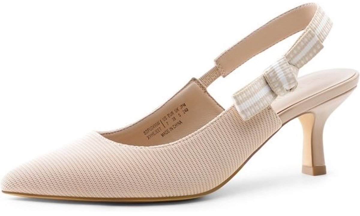 Elegante Gesloten Pump met Lichte Hak en Slingback voor Vrouwen