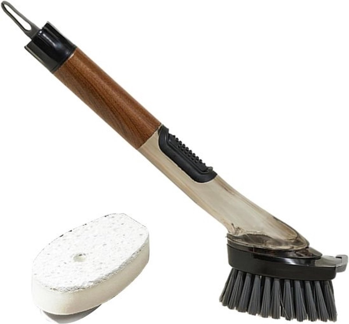 Afwasborstel Zeepdispenser - Keuken Schoonmaker - Snel Afwassen - Geïntegreerd Zeepsysteem - 28.5 cm Lengte - Niet gespecificeerd
