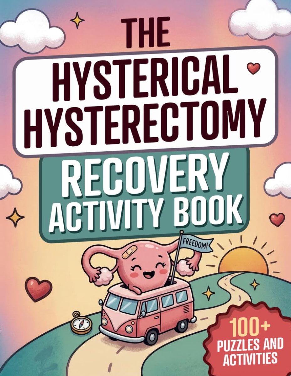 The Hysterical Hysterectomy Recovery Activity Book: Funny, lighthearted puzzles, brain games, relaxing coloring pages - ShopVlot