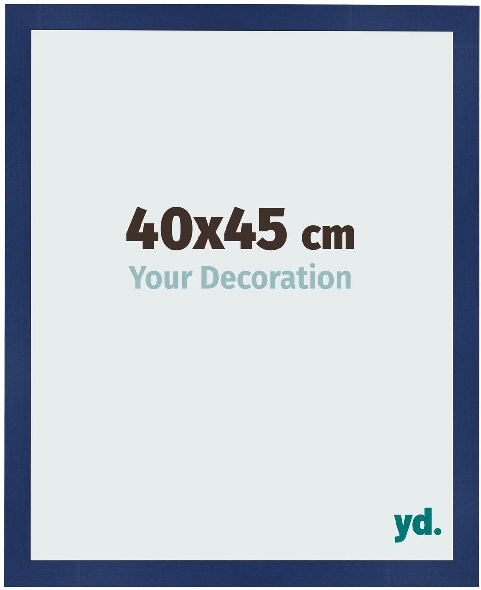 Your Decoration - Fotolijst 40x45 cm - MDF - Donkerblauw Geveegd - Bologna