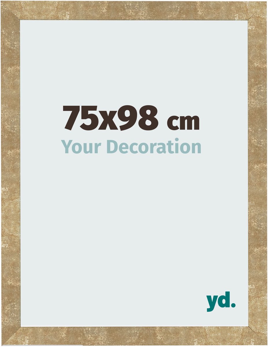 Your Decoration - Fotolijst 75x98 cm - MDF - Goud Antiek - Bologna