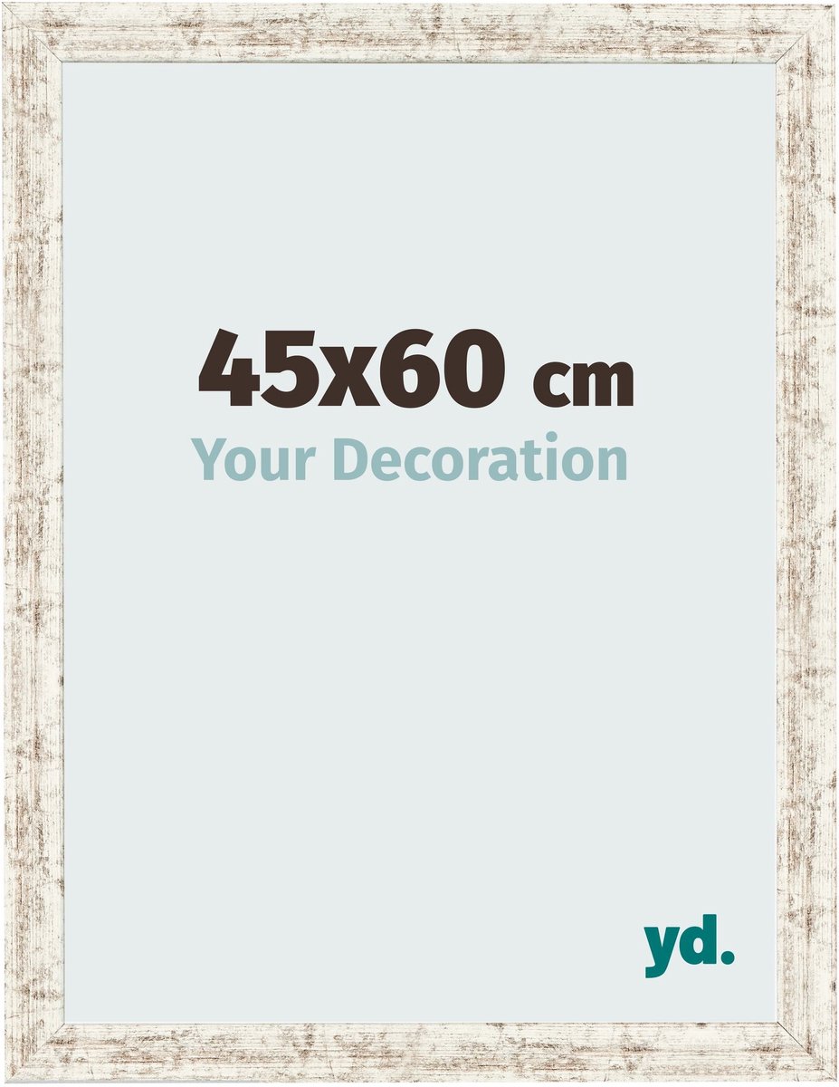 Your Decoration - Fotolijst 45x60 cm - MDF - Wit Vintage - Bologna