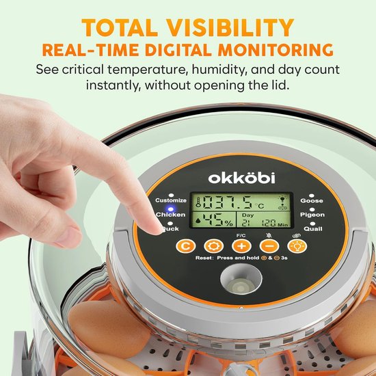 Automatische Incubator - Broedmachine Eieren - Kippen Fokkerij ...