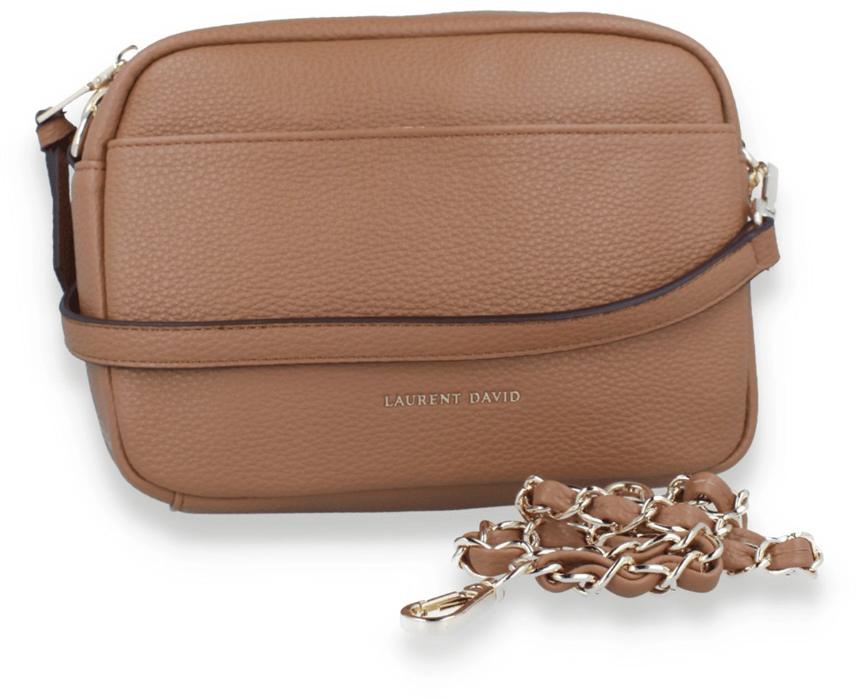 Laurent David Dames Crossbody Estée | Cognac | Maat: One Size