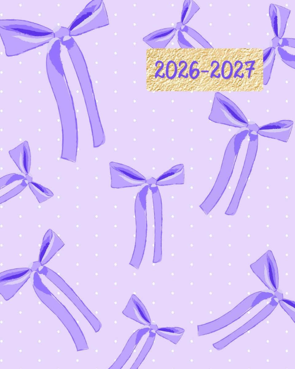 Purple 2026-2027 Monthly Planner: Coquette Bows ~ Cute Calendar for Women, 24 Months 2026 - ShopVlot