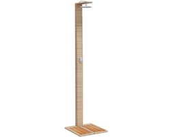 Luxe Buitendouche met Polylook en Houten Voet voor Tuin en Zwembad