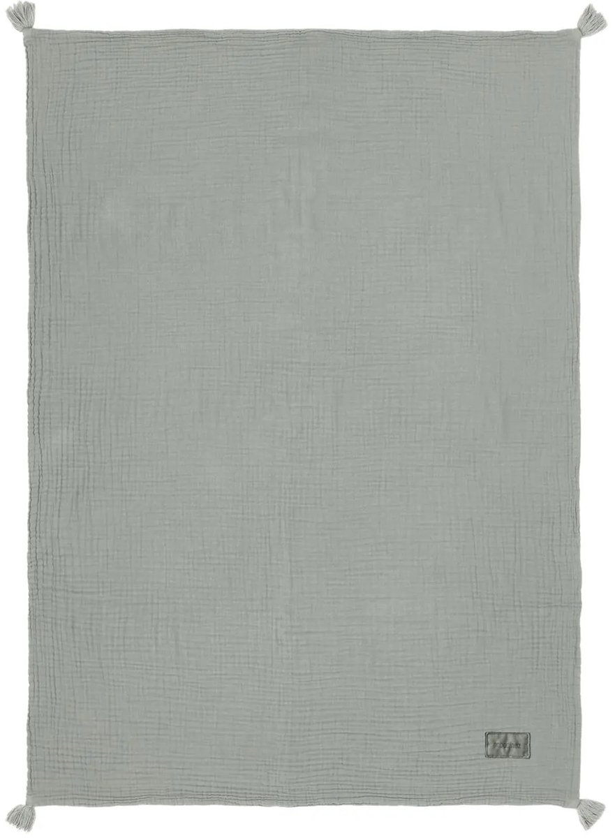 Nobodinoz Wabi Sabi Dubbel Muslin Deken 65x100cm | Azure