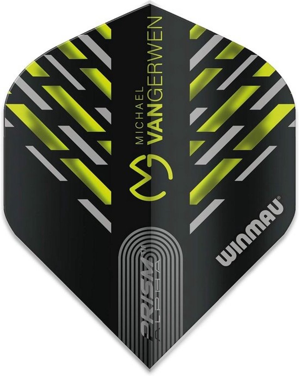 Dartpijlen Flights Extra Dikke Vluchten Zwart Groen Grijs Chevron Set van 3